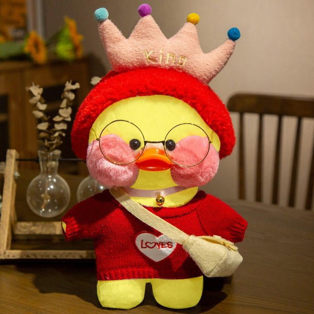 Lalafanfan mimi Gelbe Ente Plüschtier 30cm - Bild 1