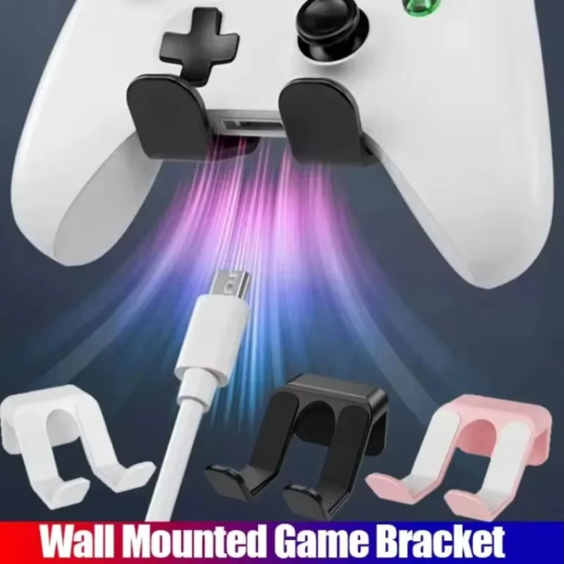 VIKEFON Wandmontierte Aufbewahrungshalterung für Nintendo Switch, PlayStation und Xbox Controller in Schwarz - Bild 3