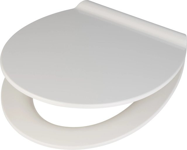 baliv WC-Sitz Agento D-Form mit Absenkautomatik aus Duroplast in Weiß - Bild 1