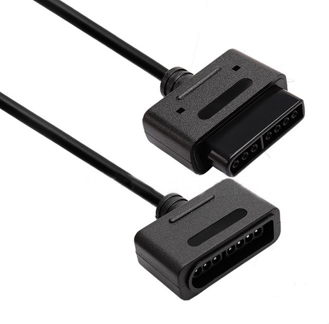 Nintendo Super Famicom SFC SNES Controller Verlängerungskabel in Schwarz, Länge: 1,8 m - Bild 1