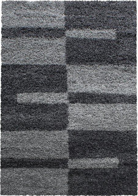 Ayyildiz Hochflorteppich Gala in Grau mit Karomuster, B: 240 cm, T: 340 cm - Bild 1