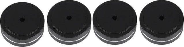 4CPS Verstärker Füße Stoßdämpfer aus Aluminiumlegierung Schwarz Grau B/D/H: 40 x 40 x 15 mm - Bild 1