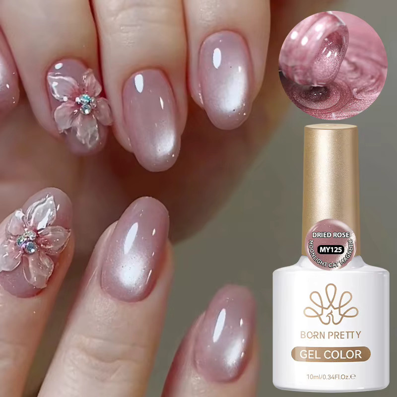 BORN PRETTY Magnetgel-Nagellack, Getrocknete Rose, 10 ml, Glänzend - Bild 4