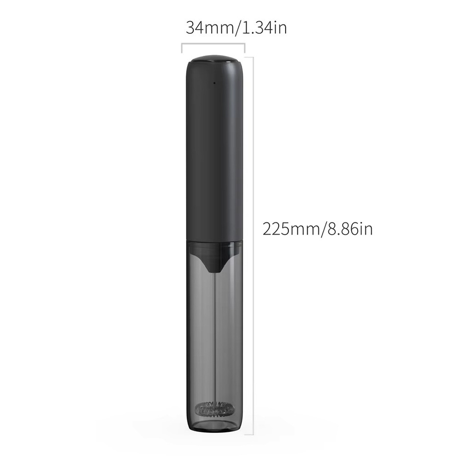 Kawu Elektrischer Milchaufschäumer Schwarz USB-wiederaufladbar mit Spritzschutz und Aufbewahrungsdeckel - Bild 4