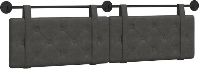 vidaXL Polsterpaneel für die Wandmontage in Schwarz mit Antik-Look, B/H/T: 190 x 55 x 5 cm - Bild 1