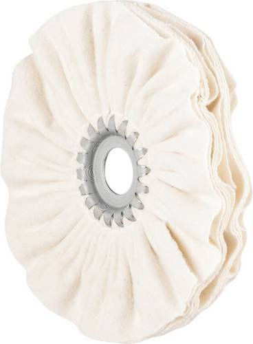 PFERD Tuchring TR Flanell für Spiegelpolitur und Abglänzen, Durchmesser: 150 mm, Breite: 10 mm, Bohrung-Ø: 20 mm, Farbe: Weiß - Bild 1