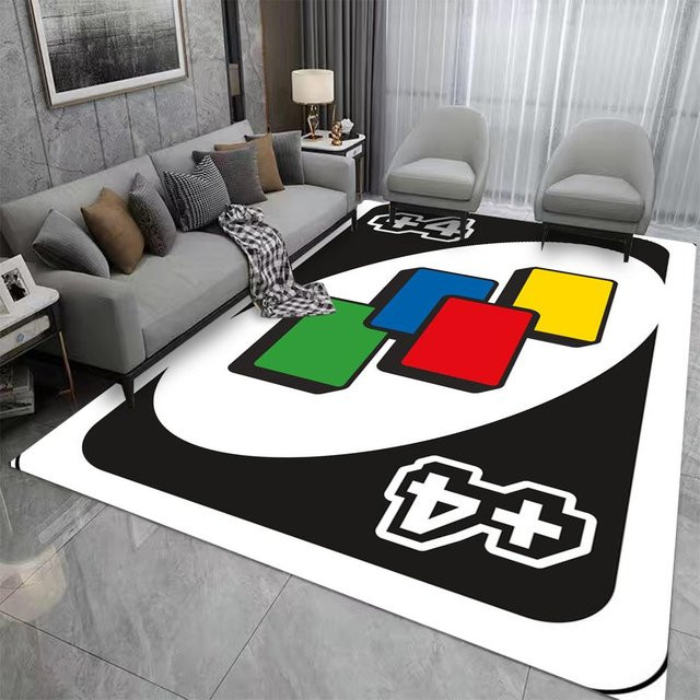 Miniso Uno Teppich Cartoon Design, rutschfest und waschbar, mehrfarbig, B/T: 80 x 50 cm - Bild 1