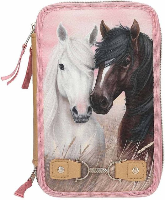 Depesche Miss Melody 3-Fach Federtasche Dusty Rose B/T/H: 20 x 13 x 7,5 cm - Bild 1