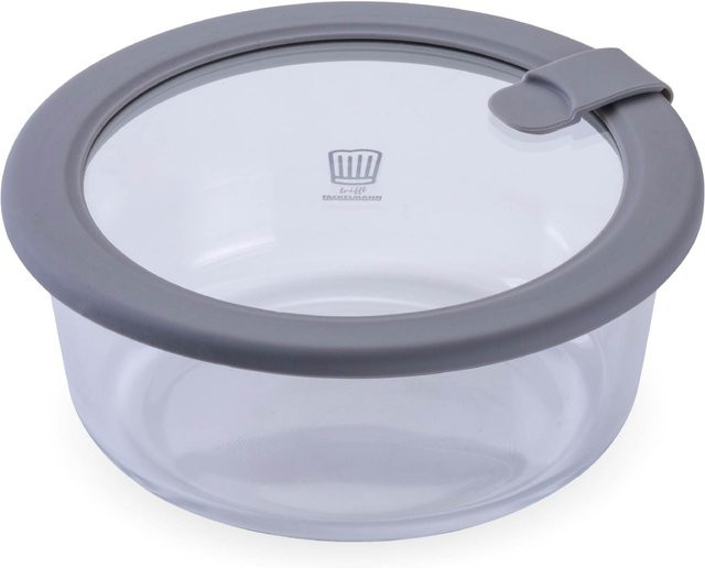 Chefkoch trifft Fackelmann Vorratsdose aus Glas, rund, transparent, 600 ml - Bild 1