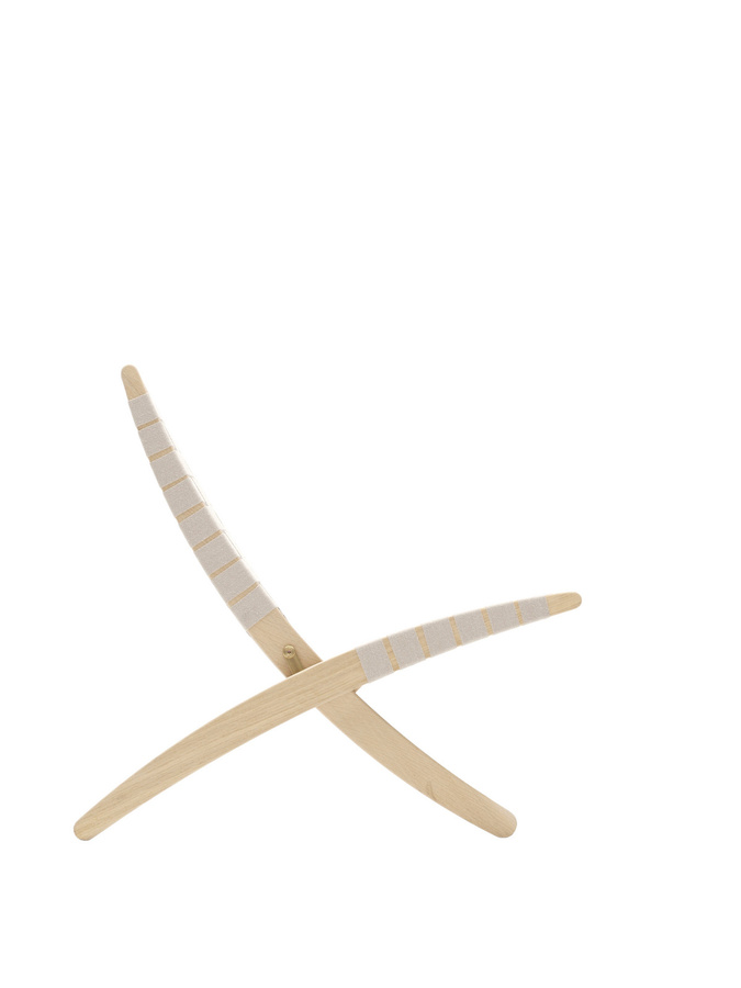 Carl Hansen & Søn MG501 Cuba Chair aus Eiche mit beigen Baumwollgurten - Bild 2