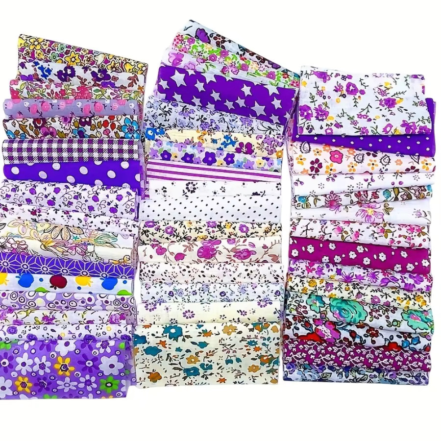 100 Stück florale Polyestergewebe in Multicolour für Bastelarbeiten und Dekorationen - Bild 5