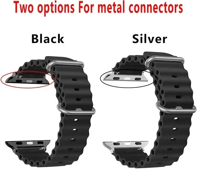 yunfook Uhrenarmband Silikon, Schwarz, Unisex - Bild 1