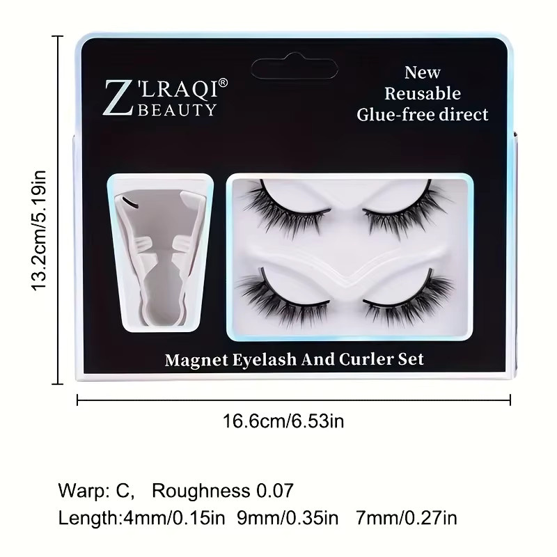 Magnetische Wimpern, Black, Unisex, Natürlicher Look - Bild 4