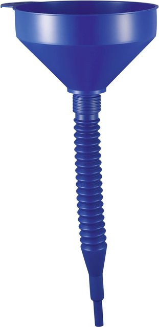 LUX-TOOLS Trichter mit flexiblem Rohr in Blau, Durchmesser: 19,5 cm - Bild 1