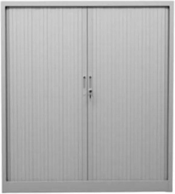 PROREGAL Rollladenschrank Weasel aus Metall in Grau, H x B x T: 135 x 120 x 46 cm - Bild 1