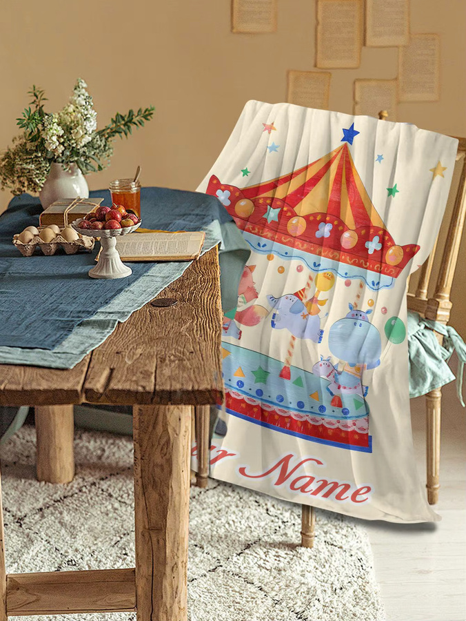 SRH Personalisierte Kuscheldecke mit eigenem Foto in Multicolour - Bild 2