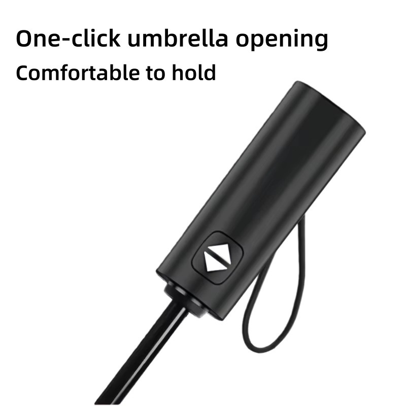 Momikawa Automatik-Doppelschicht-Regenschirm in Schwarz, winddichter und UV-beständiger XL-Regenschirm für 2 Personen mit 10 Rippen - Bild 4