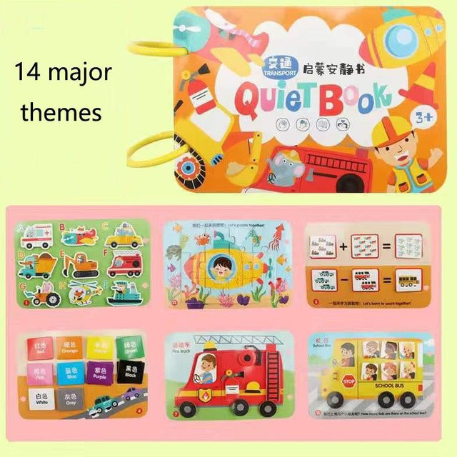 Kidsly Montessori Baby Busy Book, Lernspielzeug, ab 0 Jahre - Bild 1