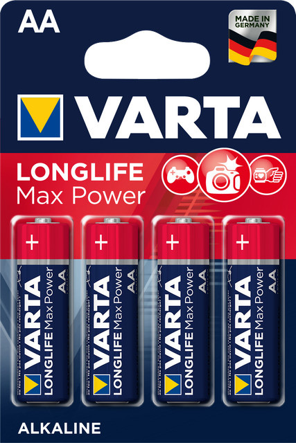 Varta LONGLIFE Max Power AA Batterien, 4er Blister, Multicolor - Bild 1