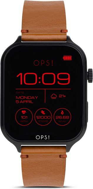 OPS!SMART Smartwatch, Aluminium, 41.5 mm, Schwarz, Unisex - Bild 1