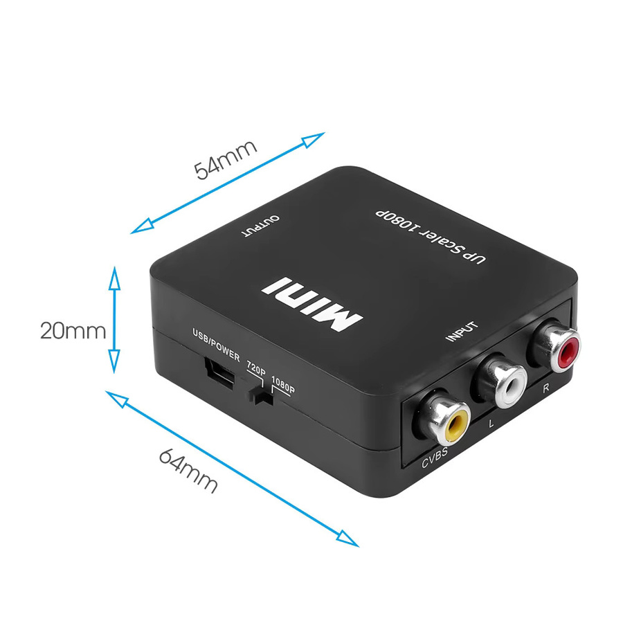 Kebidumei HDMI zu AV RCA Konverter und VGA Adapter für Xbox 360, DVD und PS3 in Schwarz oder Weiß - Bild 5