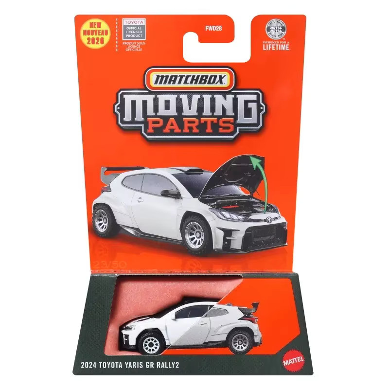 Matchbox 2024 Toyota Yaris GR Rally2, Fahrzeugmodell, 1:64, Metall - Bild 2