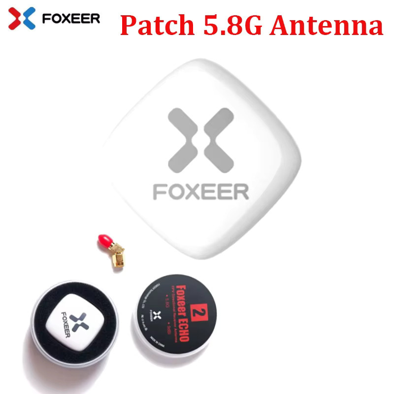 Foxeer Echo 2 Patch 5.8G Antenne 8dBi 5.8GHz RHCP LHCP SMA Mini FPV Antenne für FPV-Brillen in Weiß - Bild 2
