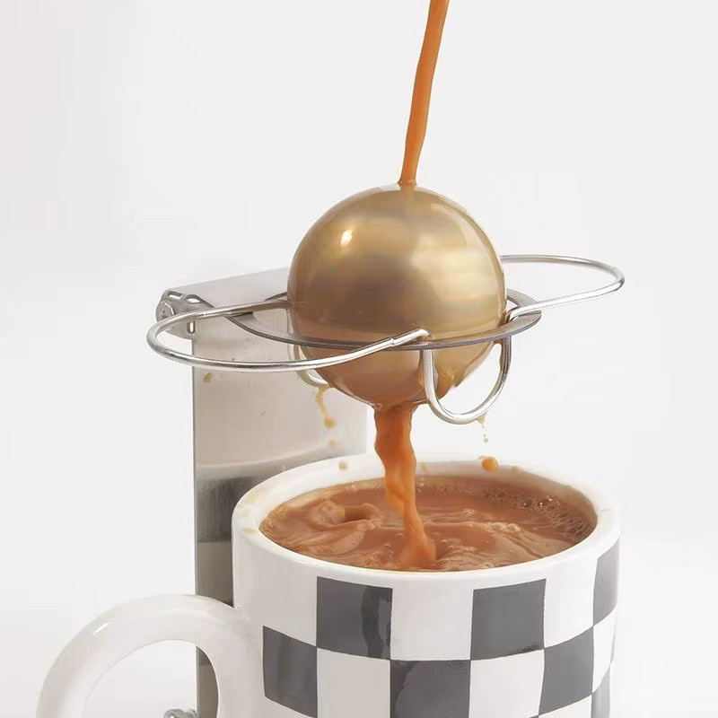 Edelstahl Espresso Chilling Ball für Kaltbrau-Kaffee und Eis-Kaffee, Silber - Bild 3