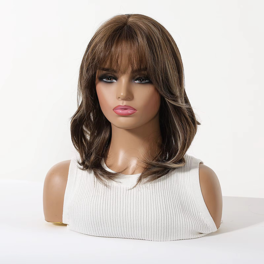 EASIHAIR Bob-Synthetik-Perücke, kurz, glatt, braun-blond, Damen - Bild 3
