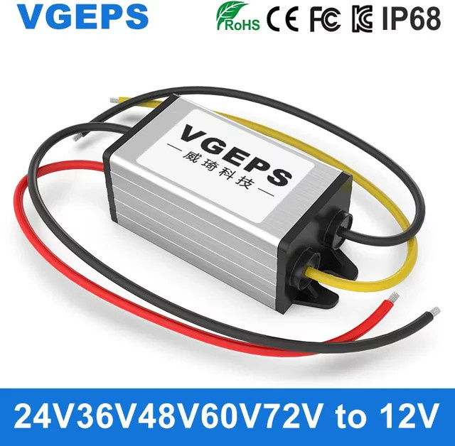 VGEPS DC-DC Abwärtswandler Automotive Regler für 12V bis 72V zu 12V - Bild 1