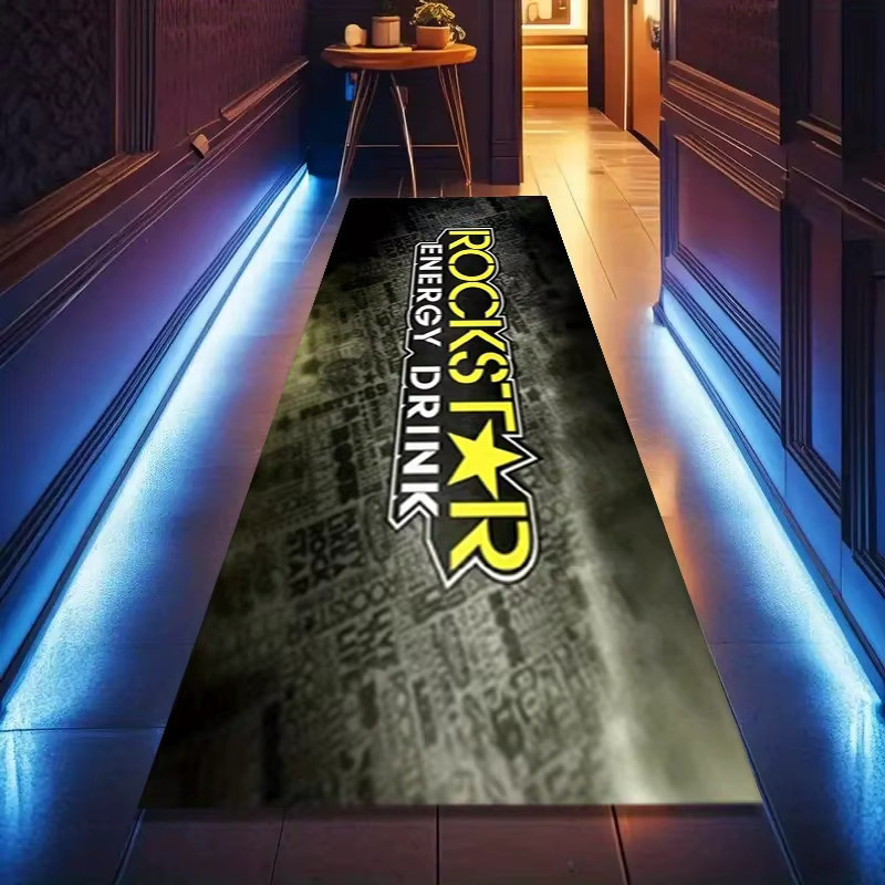 VIKAMA Rockstar Energy Pro Series Motorradmatte, rutschfeste und saugfähige Garagenmatte im Rennstil - Bild 3