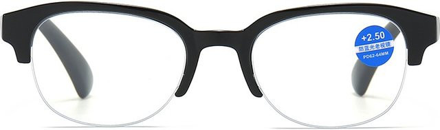 Lesebrille Unisex, Vollrand, Kunststoff, Schwarz, Blaulichtfilter - Bild 1