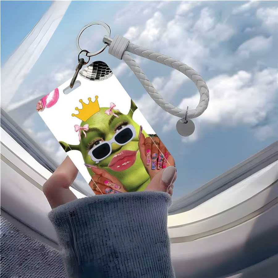 Niedrige S-Shrek Ausweishülle aus Kunststoff für Schulkarten, Zugangskarten und Buskarten in Multicolor - Bild 5