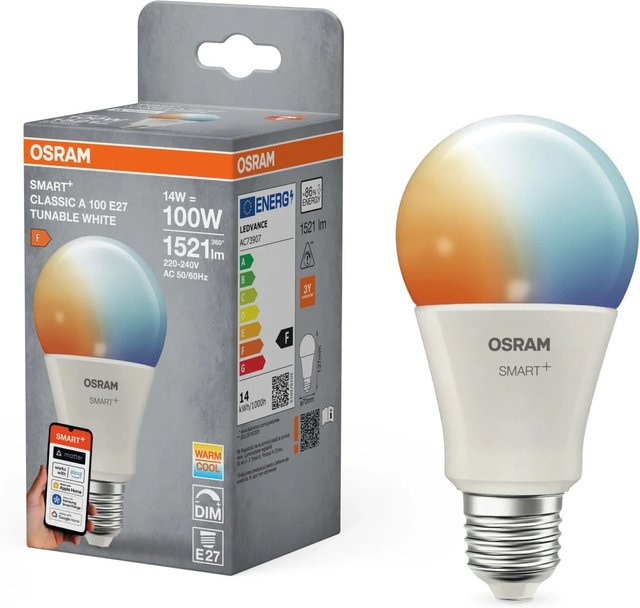 Osram Matter LED Leuchtmittel E27 A100 dimmbar 14 W weiß - Bild 1