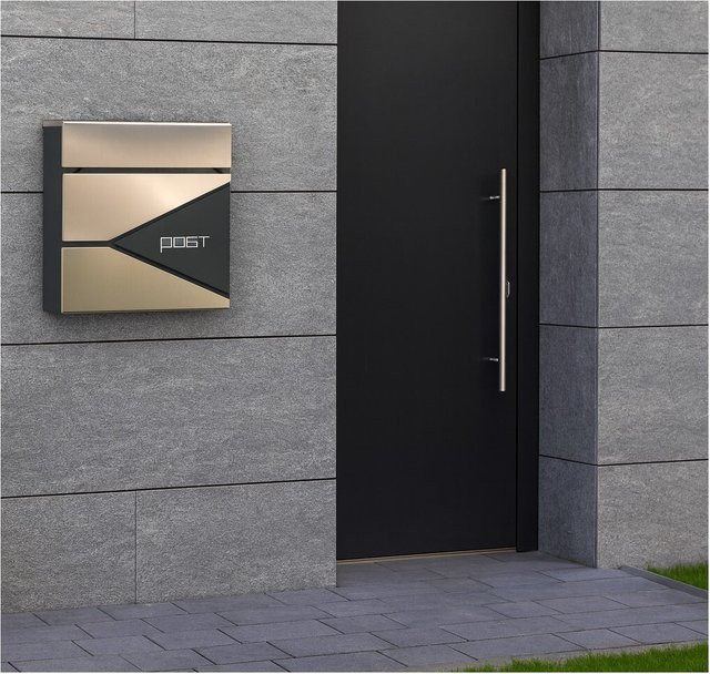 Briefkasten Claus von möbel direkt aus Metall in Silber - Bild 1