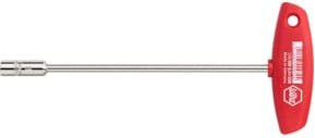 Wiha Steckschlüssel mit Quergriff Sechskant glanzvernickelt in Silber, Größe 12 mm, Länge: 125 mm - Bild 1