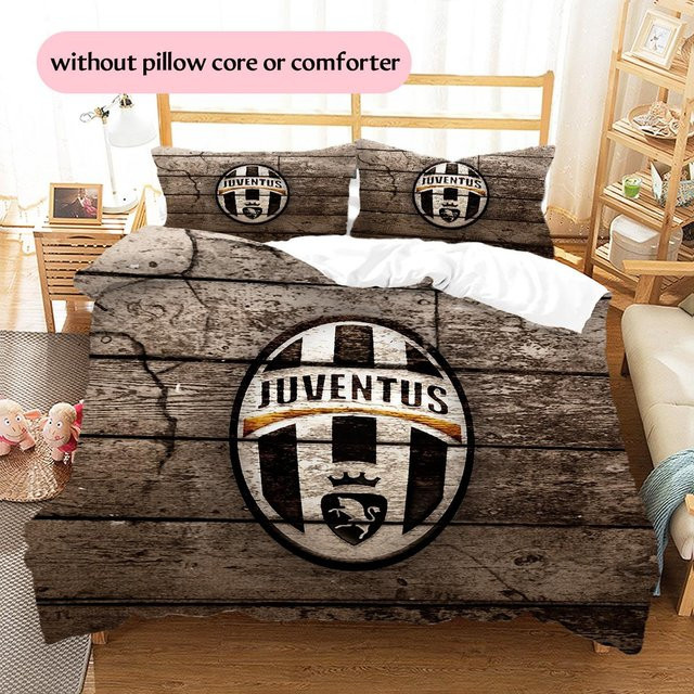 DayByDayLove Juventus F.C. Bettwäsche-Set mit Muster, Braun, B/H: 220 x 240 cm - Bild 1