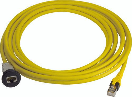 HARTING Steckverbinder Cat6 Ethernet LAN Serviceschnittstelle Gelb 09454521540 - Bild 1