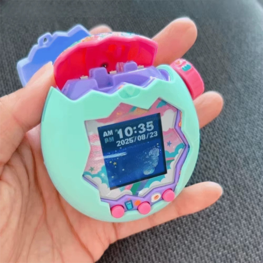 Silikon-Schutzhülle für Tamagotchi Paradise in Braun und Multicolour mit langlebiger Knopfabdeckung - Bild 4