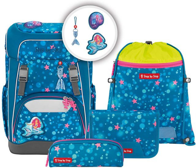 Step by Step GIANT Schulranzen-Set 5-teilig Mermaid Lola in Blau - Bild 1
