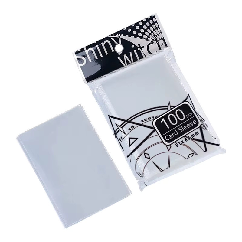 100 Stück transparente Kartenhüllen aus Kunststoff für Sportkarten und MTG, B/H: 61 x 88 mm - Bild 3