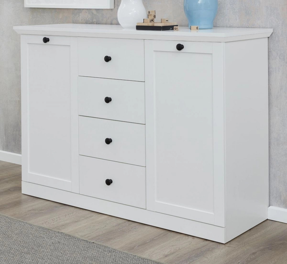 Sideboard Milla Kommode in Weiß matt mit einer Breite von 119 cm - Bild 1