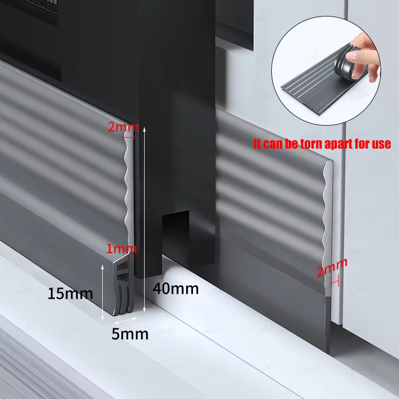 TFAAI TPE Triple Anti-Cold Fensterdichtungsstreifen selbstklebend, winddicht und staubdicht - Bild 3