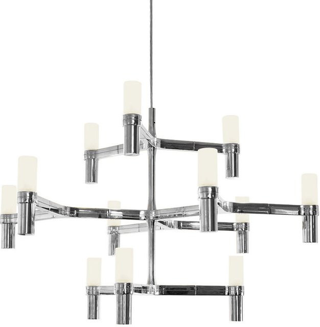 Nemo Lighting Crown Minor Kronleuchter aus poliertem Aluminium und Glas in Silber - Bild 1