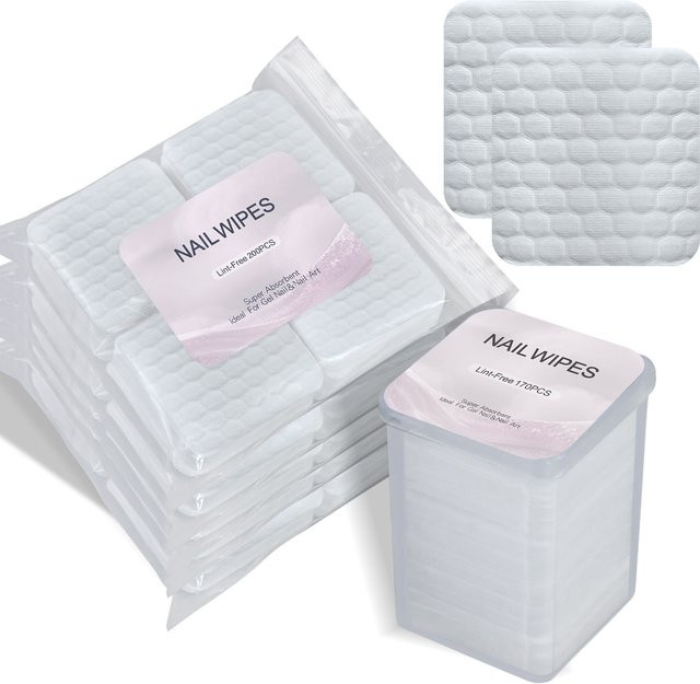 Misscheering Nagelreinigung Pads, Heart White, 170/200 Stück - Bild 1