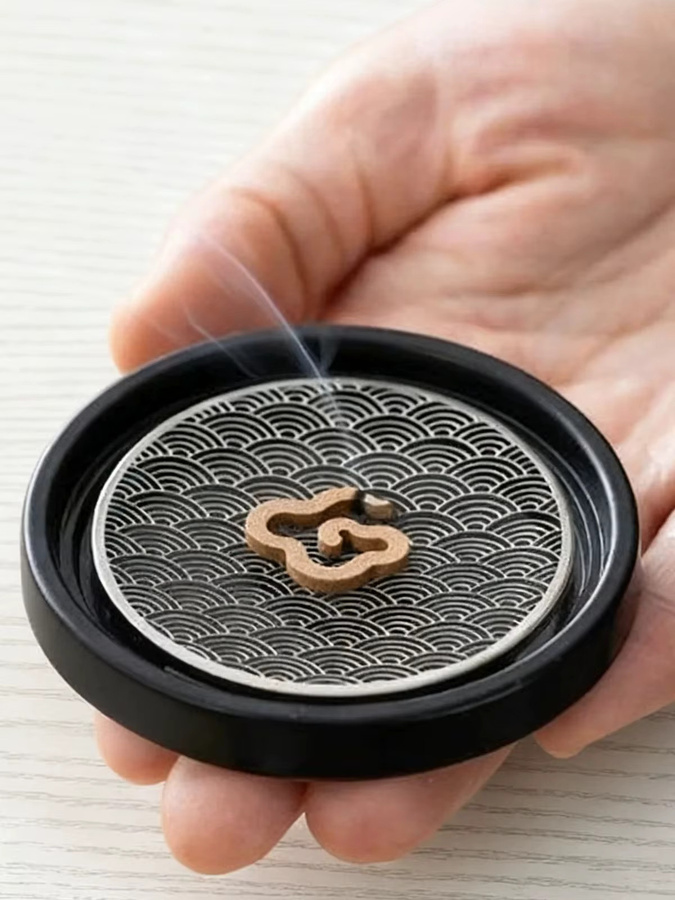Jasenia 3er-Pack klassische Spiral-Räucherstäbchen in Braun, handgemachte organische Spulen-Räucherstäbchen mit Fünf-Elemente-Thema - Bild 4