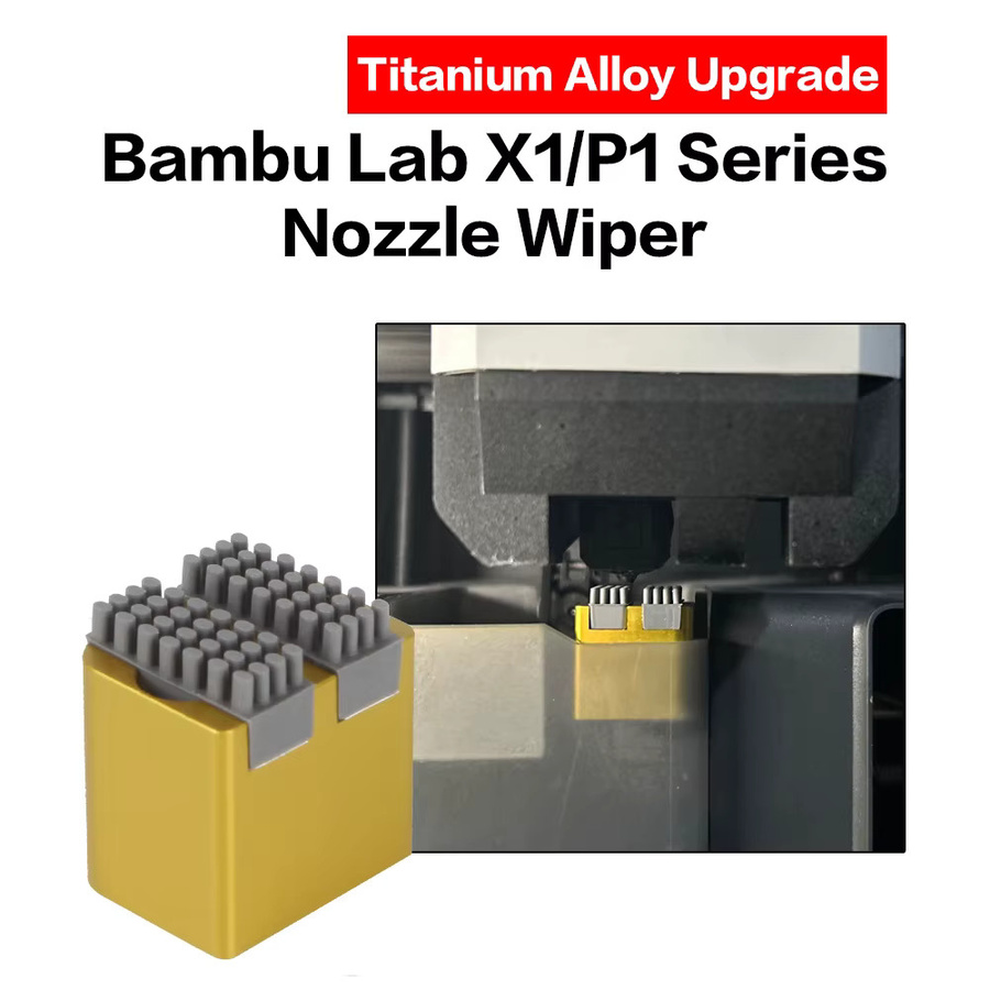 Bambulab Reinigungswerkzeug Set für P1S und X1 Serie mit Silikon Wischer und Düsenpinsel für 3D-Drucker - Bild 2