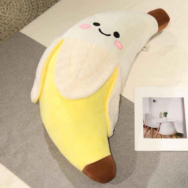 Yiran toy Banane Plüschtier Puppe Kissen, Gelb, 45cm - Bild 1