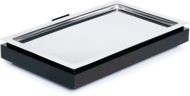 APS Kühltablett FRAMES inklusive Kühlakku, GN 1/1, rechteckig, silber/schwarz, B/T/H: 53 x 32,5 x 8,5 cm - Bild 1