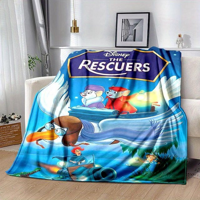 Disney Die Retter Kuscheldecke aus Flanell, Mehrfarbig, B x H: 150 x 200 cm - Bild 1